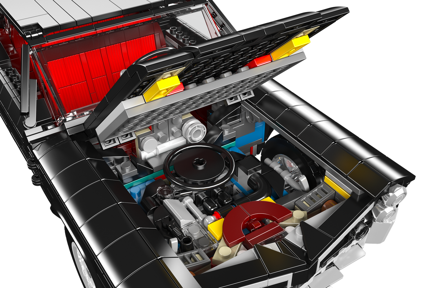 Mould King 10199 Wheels GTO Classic Muscle Car Model Building Toy Set | 1563 PCS