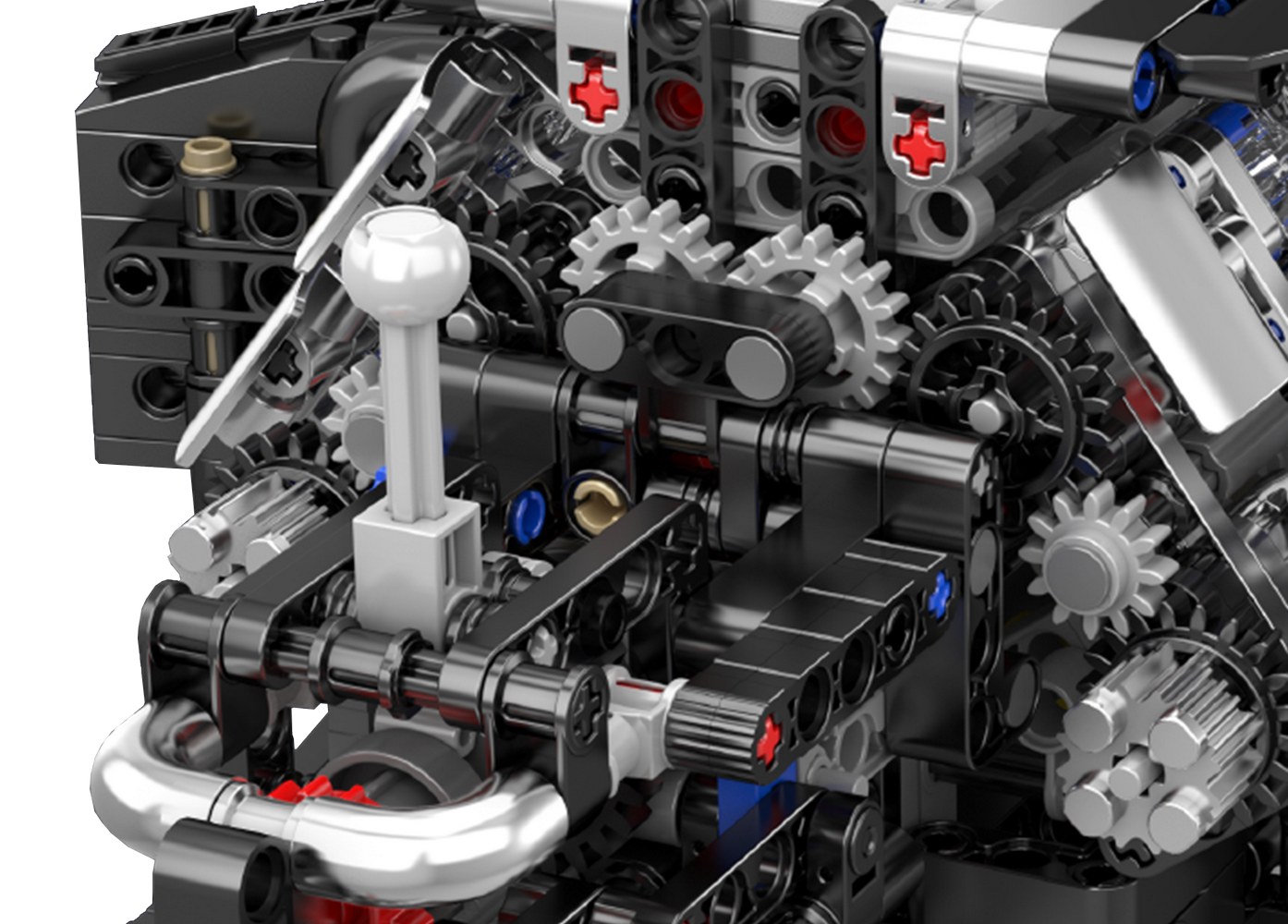 Mould King 10230 W12 Twin Turbo Engine Model Building Toy Set | 871 PCS