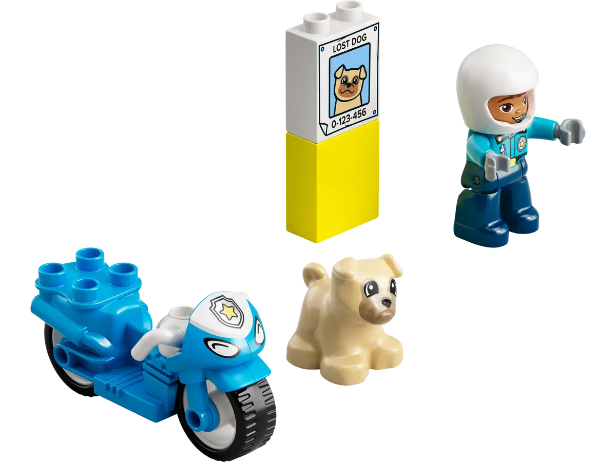 LEGO 10967 Duplo Police Motorcycle | 5 PCS