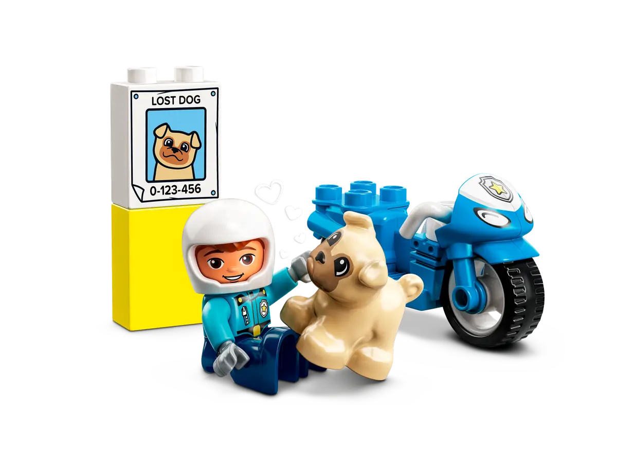 LEGO 10967 Duplo Police Motorcycle | 5 PCS