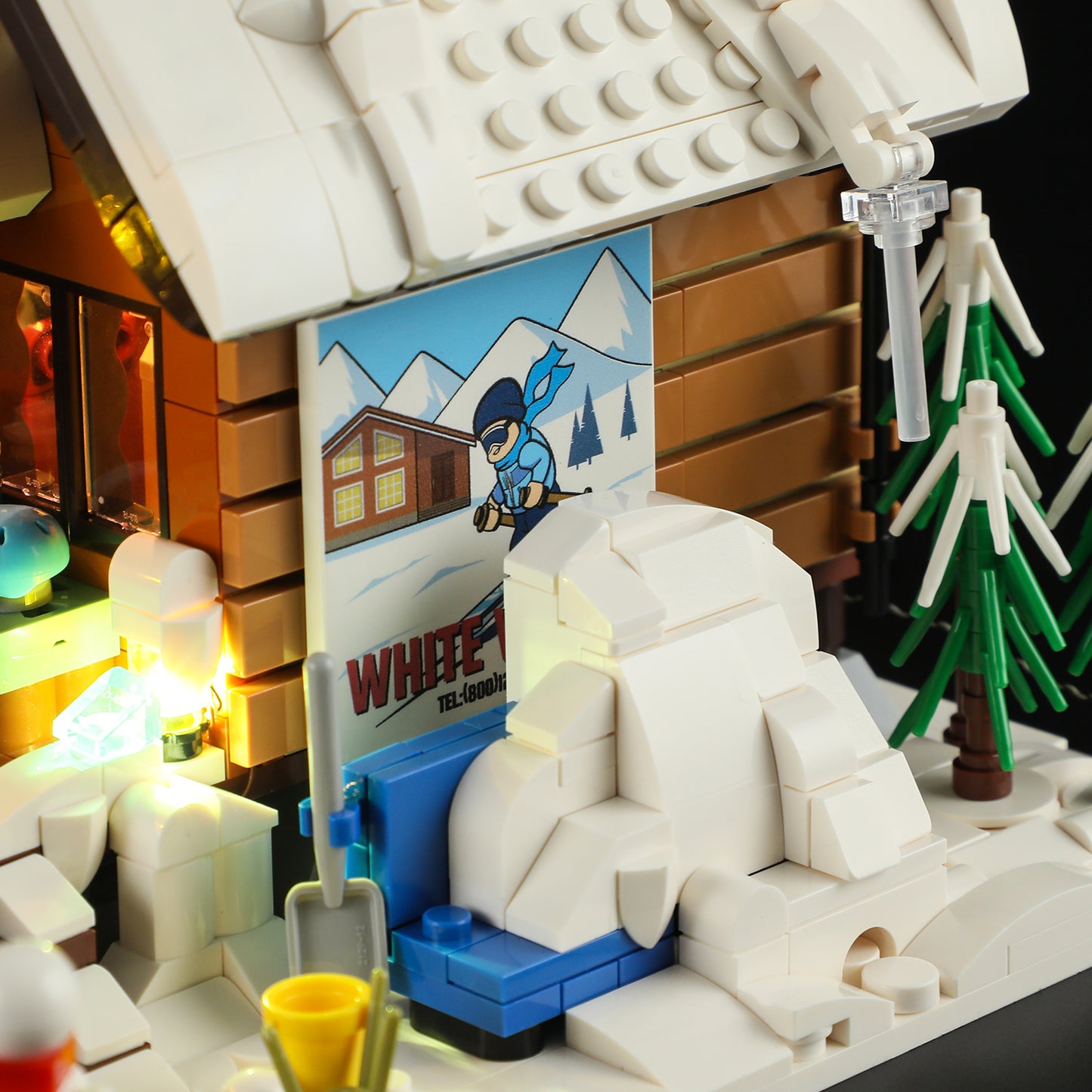 Lumibricks F9041 SKI LODGE Building Toy Set | 2187 PCS