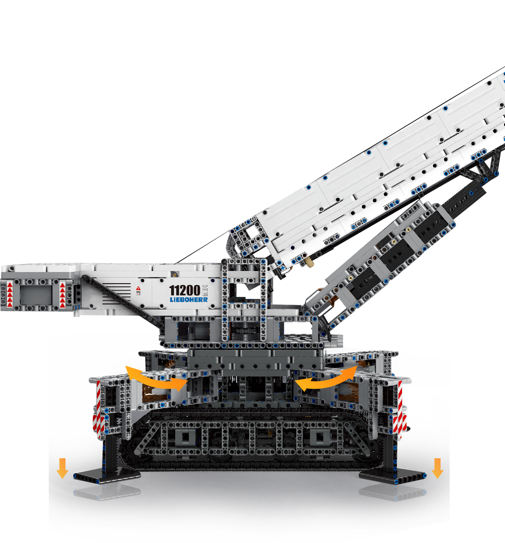 Mould King 17002 Crawler Crane 11200 Building Toy Set | 4000 PCS
