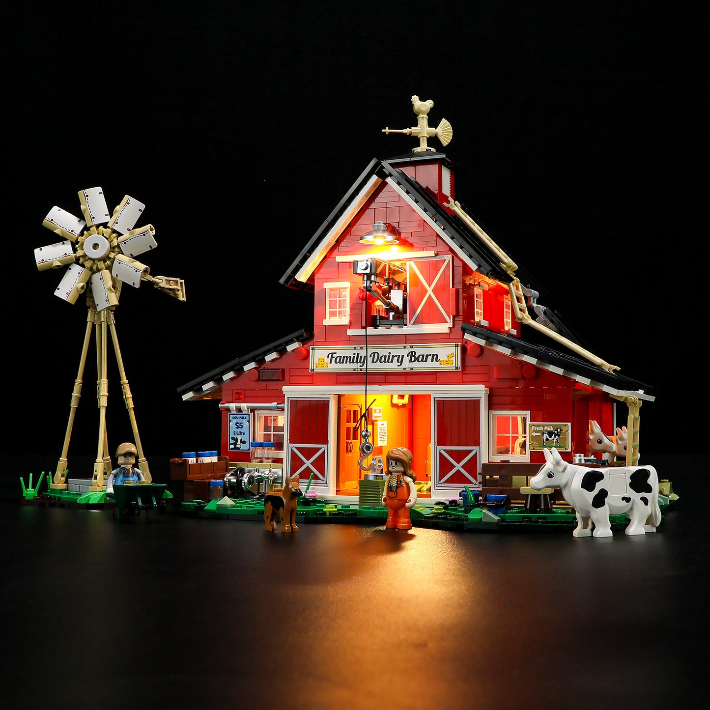 Lumibricks F9037 The Cow Barn Building Toy Set | 1368 PCS