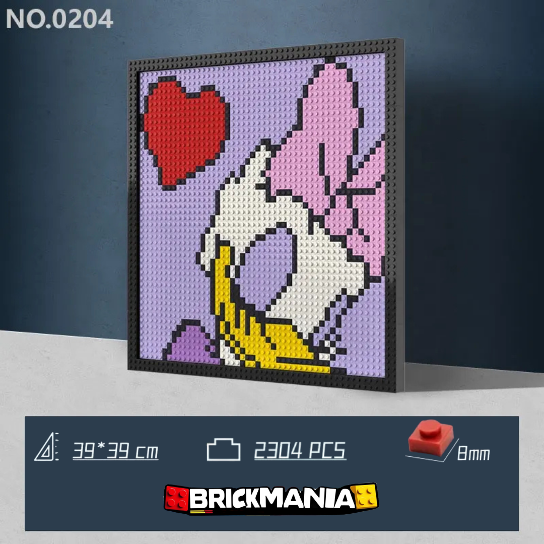 N0204 Daisy Duck Mosaic Wall Art | 2304 PCS