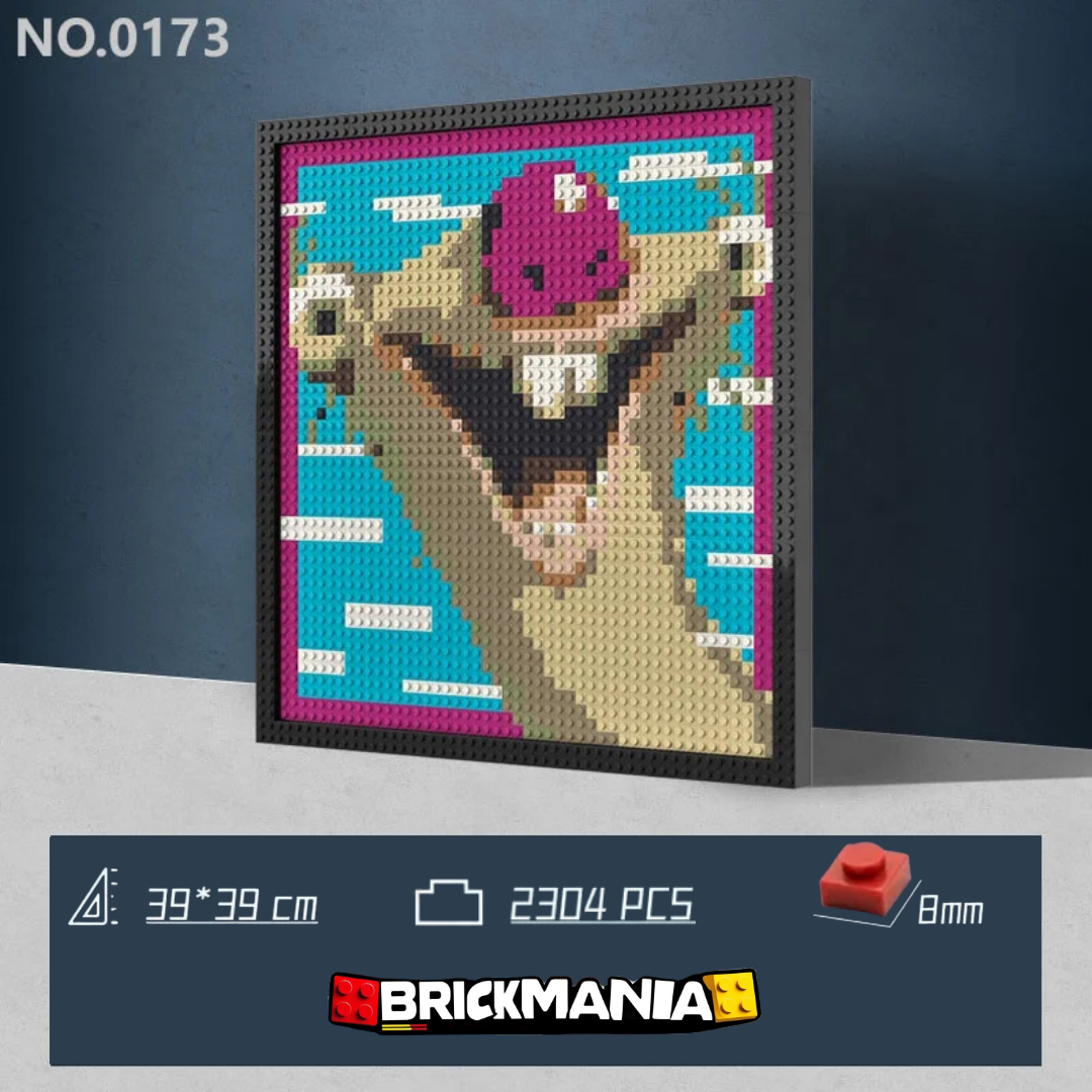 N0173 Sid the Sloth Mosaic Wall Art | 2304 PCS