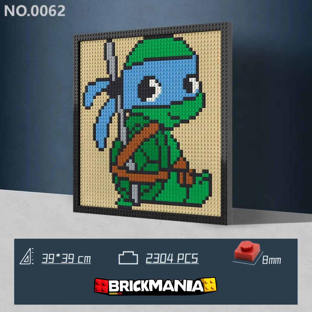 N0062 Teenage Mutant Ninja Turtle Mosaic Wall Art | 2304 PCS