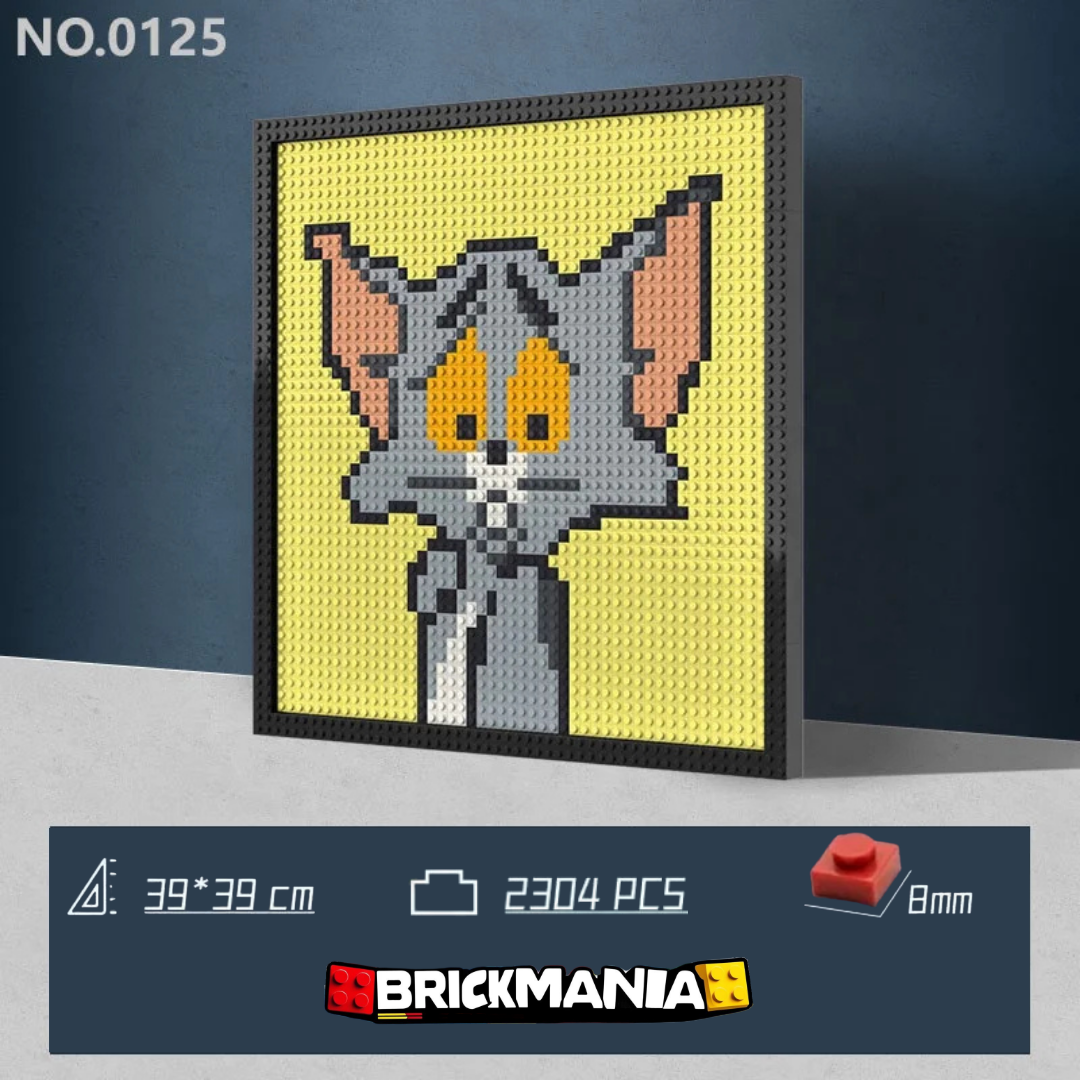 N0125 Tom Mosaic Wall Art | 2304 PCS