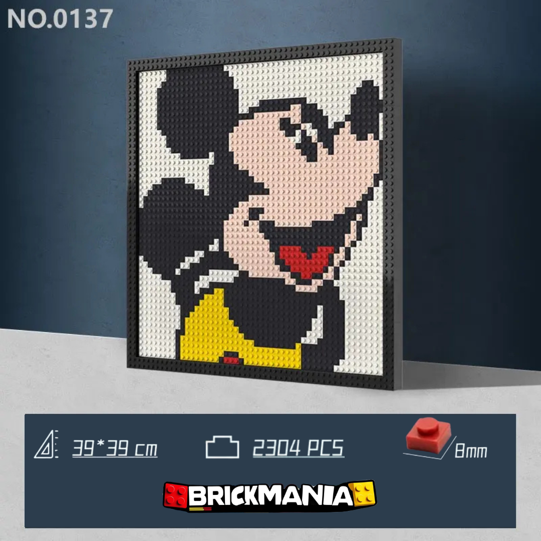 N0137 Mickey Mouse Mosaic Wall Art | 2304 PCS