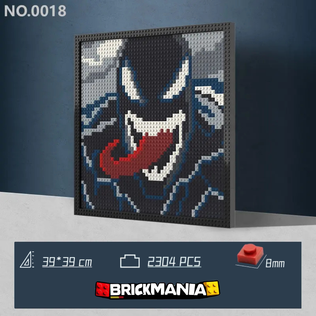 N0018 Venom Mosaic Wall Art | 2304 PCS