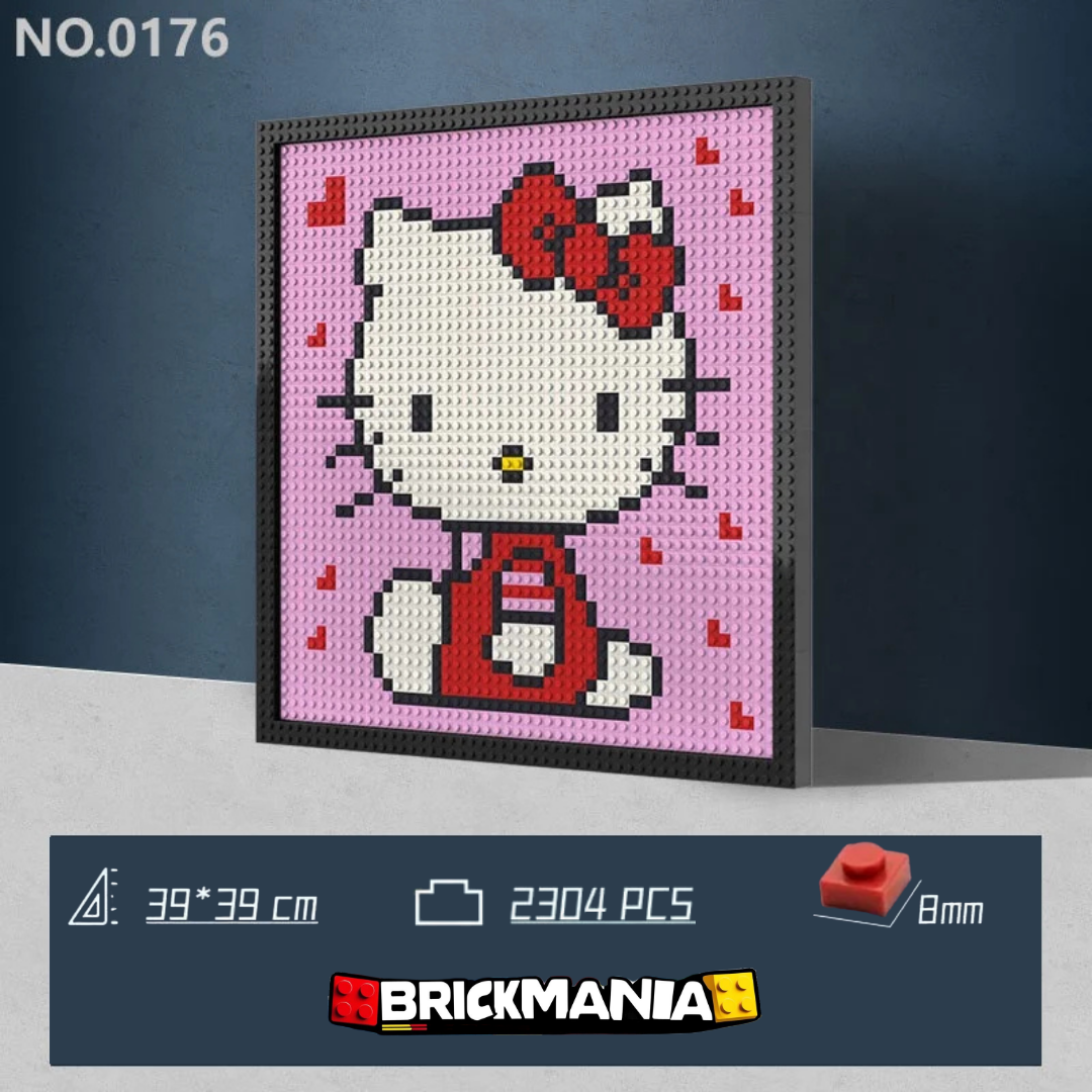 N0176 Hello Kitty Mosaic Wall Art | 2304 PCS