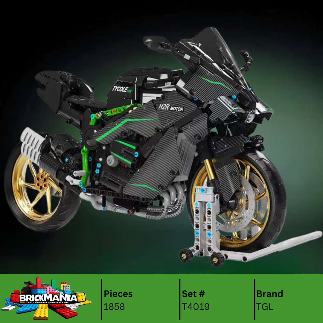 TGL T4019 Kawasaki H2R motor Building Toy Set | 1858 PCS