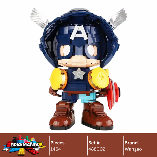 Wangao 488002 Captain America Building Toy Set | 1464 PCS
