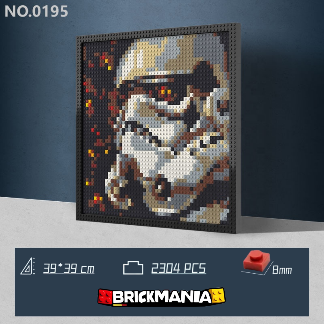 N0195 Star Wars Stormtrooper Mosaic Wall Art | 2304 PCS