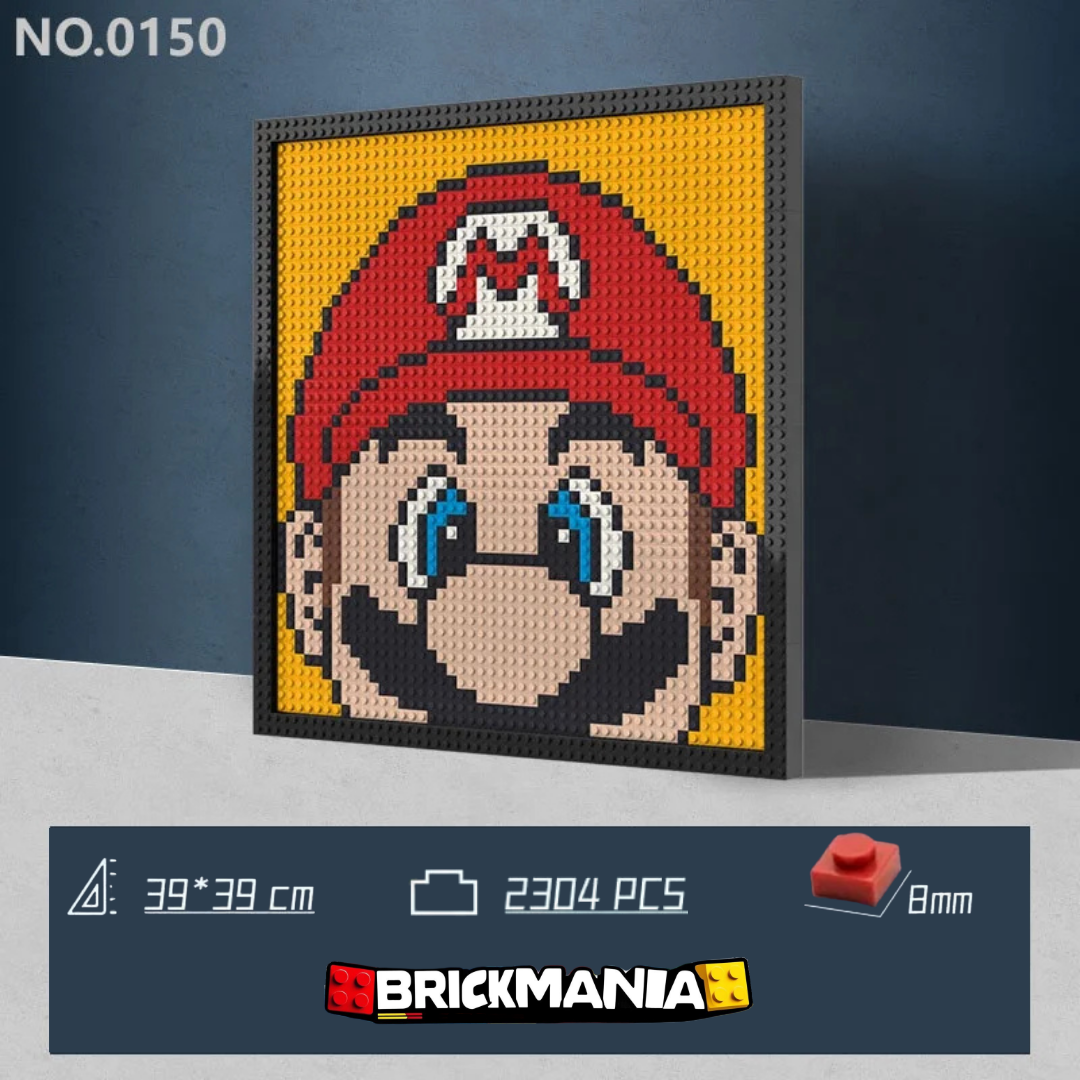 N0150 Mario Mosaic Wall Art | 2304 PCS