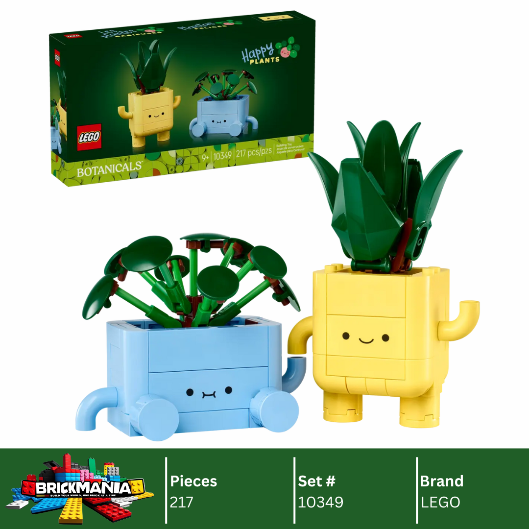 lego potted plant LEGO 10349 Botanicals Happy Plants