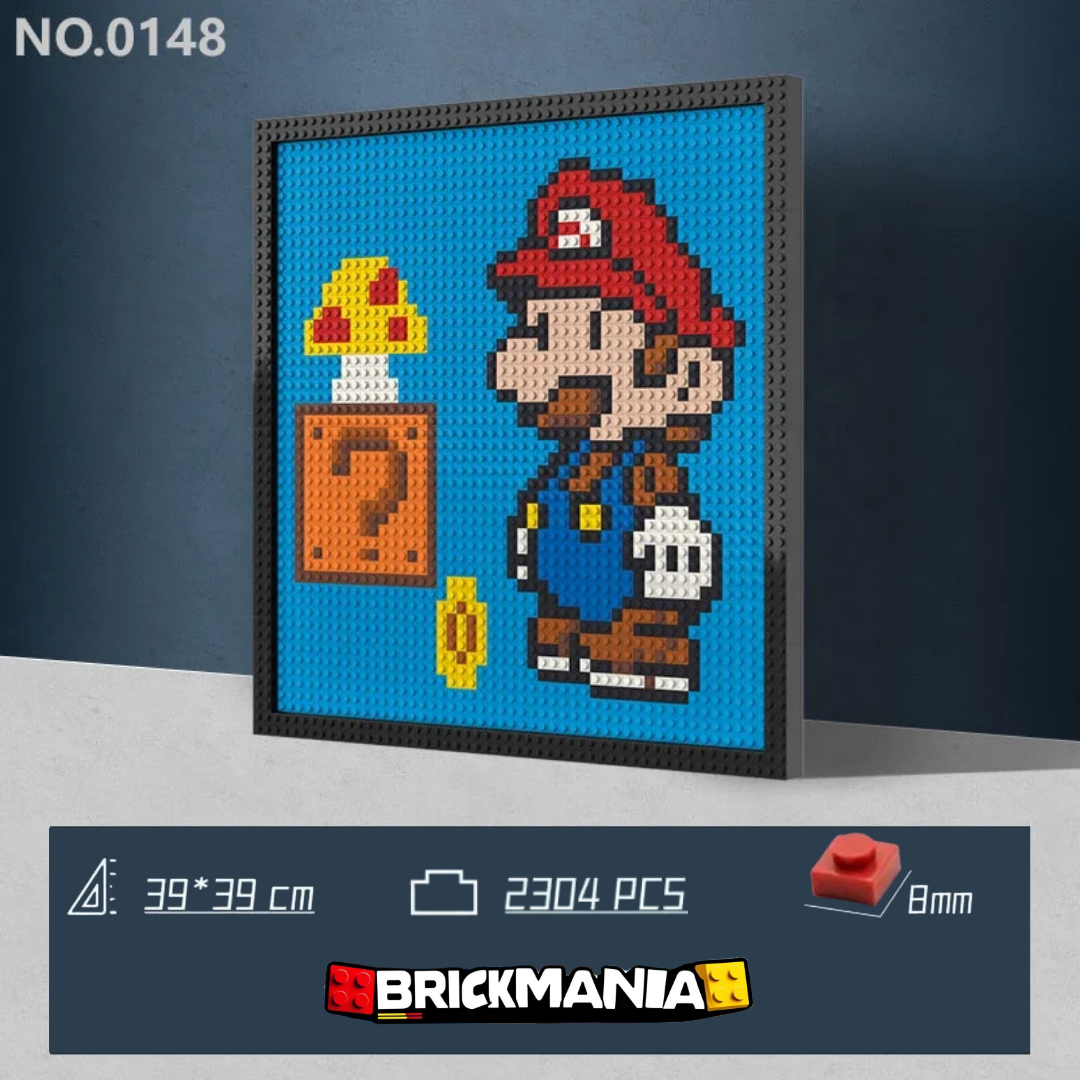 N0148 Super Mario Mosaic Wall Art | 2304 PCS
