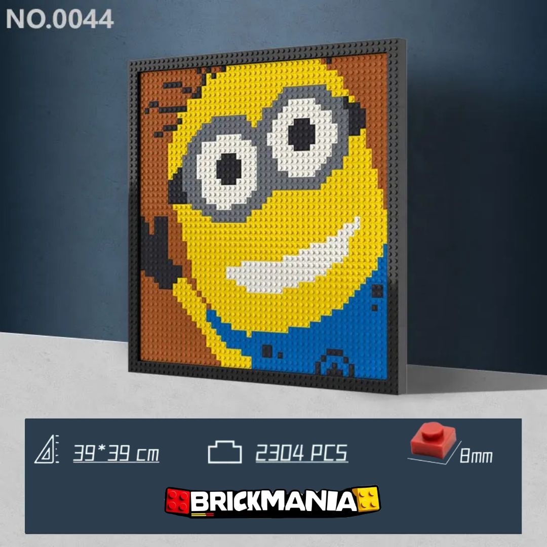 N0044 Minion Mosaic Wall Art | 2304 PCS