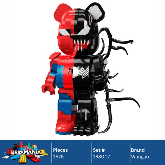 Wangeo 188007 Spider Venom Bear Robot Building Toy Set | 1676 PCS