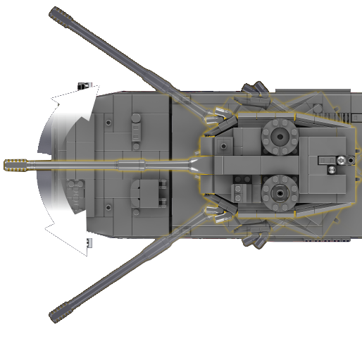 Mould King 20023 ZTL-11 Wheeled Assault Vehicle Building Toy Set | 1,293 Pcs