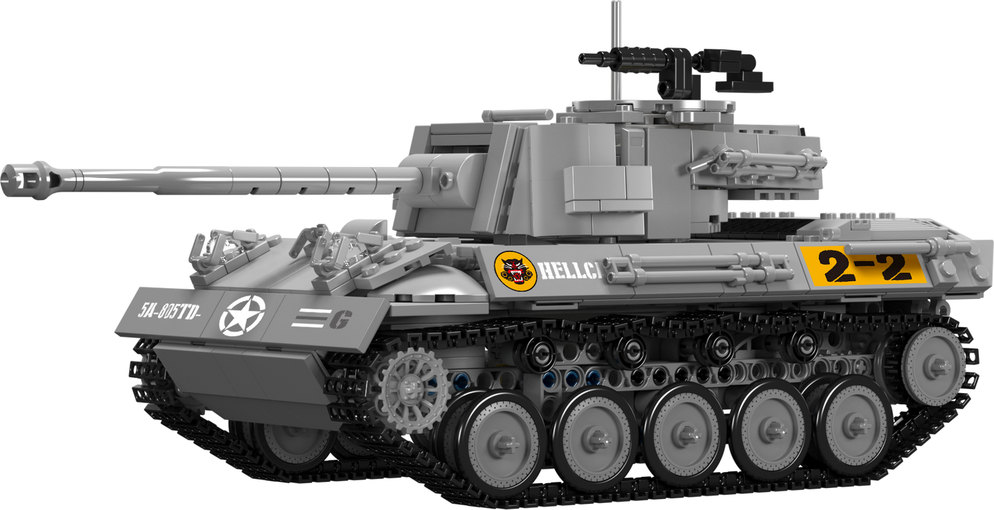 Mould King 20032 Military M18 Hellcat Tank Destroyer Building Toy Set | 971 PCS