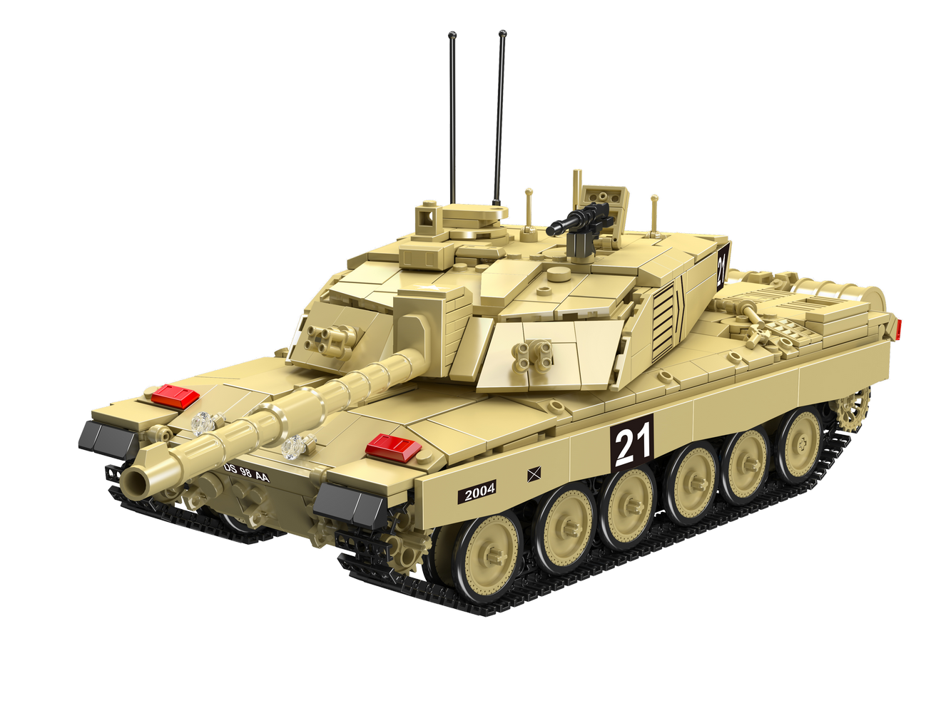 Mould King 20037 Military Challenger 2 Tank Building Toy Set | 1129 PCS