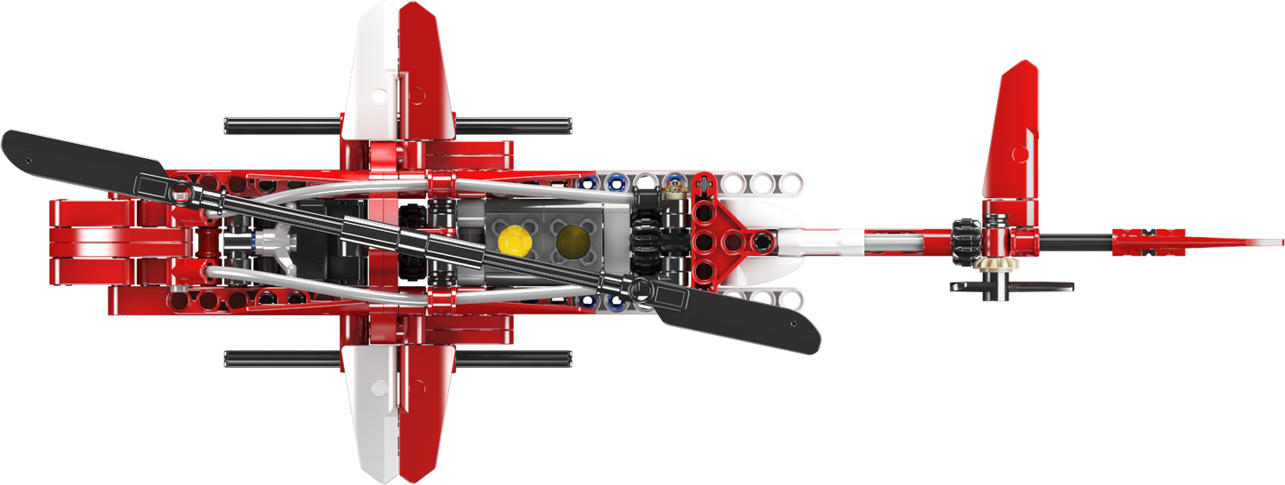 Mould King 24022 Aircraft Sparrow Helicopter Building Toy Set | 266 PCS