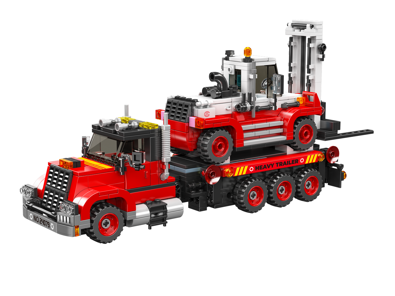 Mould King 24079 Forklift Transport Truck Building Toy Set | 906 Pcs