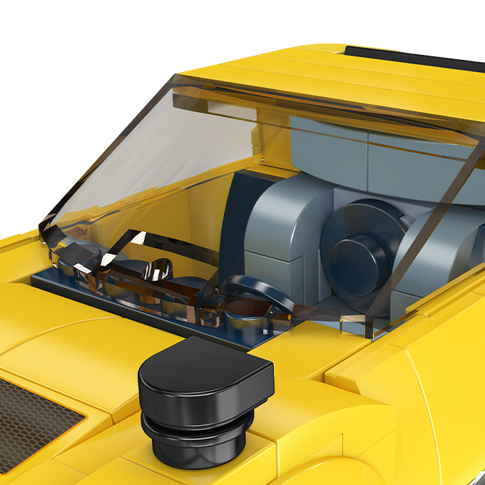 Mould King 27039 Italian Bull Miura Car Model Building Toy Set | 321 PCS