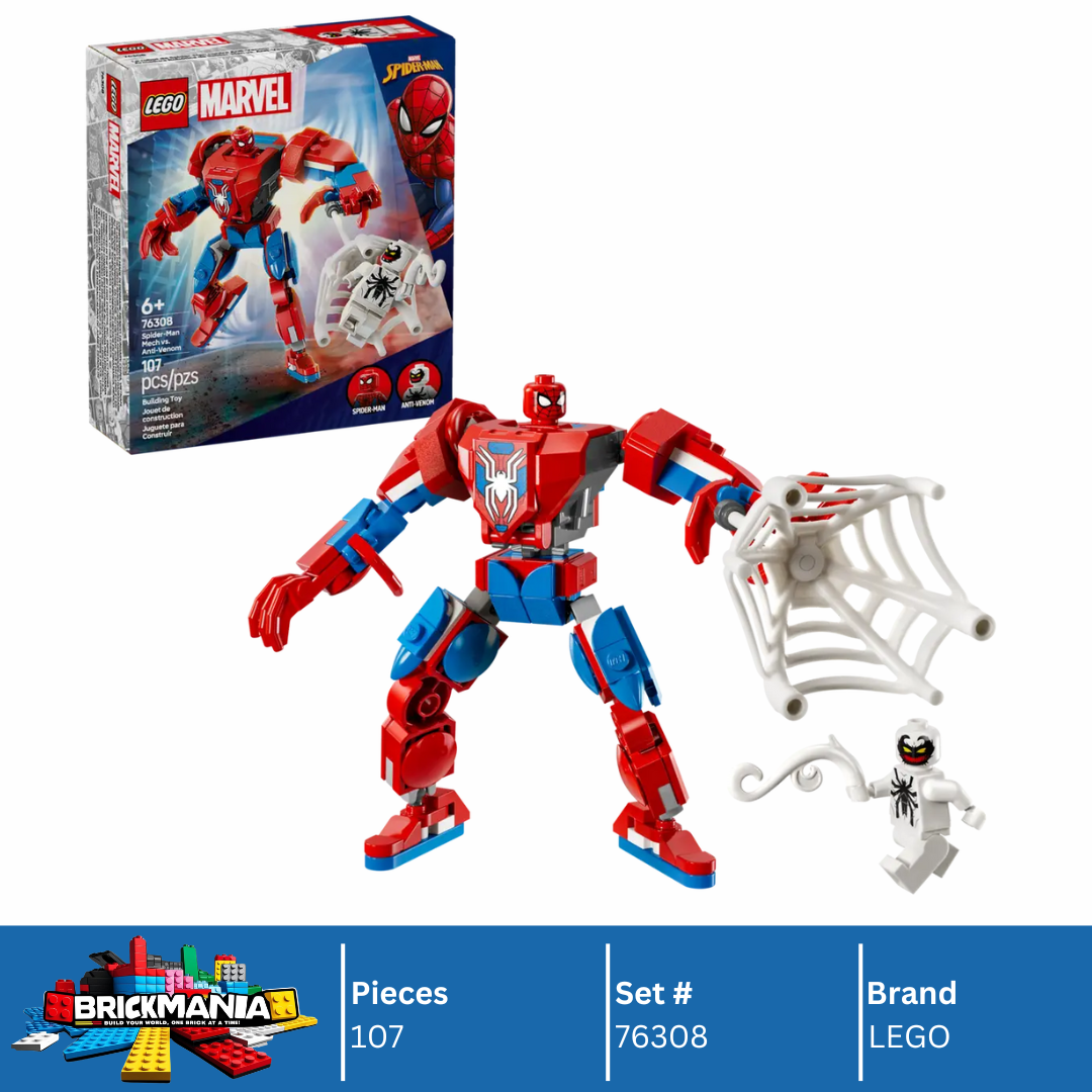 LEGO 76308 Spider-Man Mech vs. Anti-Venom | 107 PCS