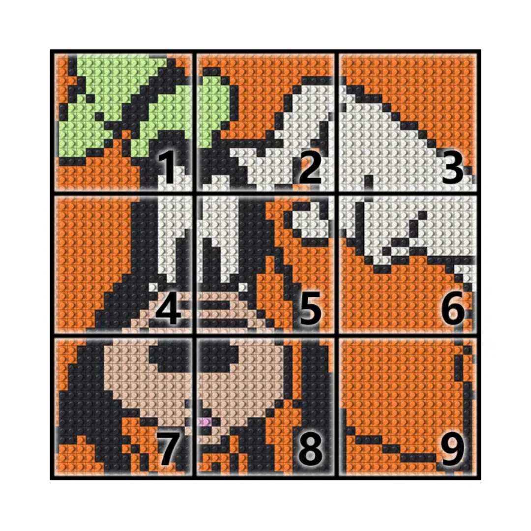 N0205 Goofy Mosaic Wall Art | 2304 PCS