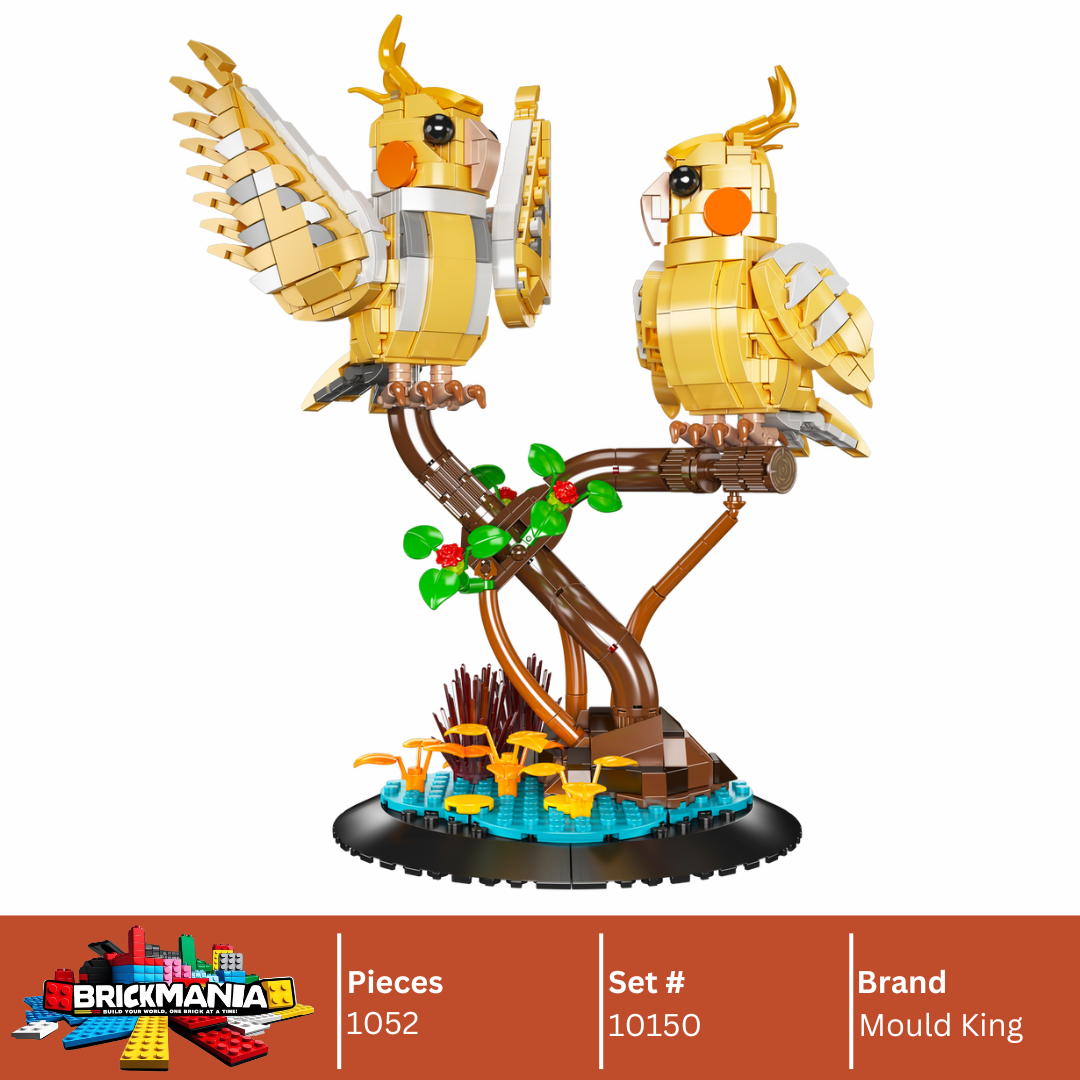 Mould King 10150 Black-Capped Lory Building Toy Set | 1052 PCS