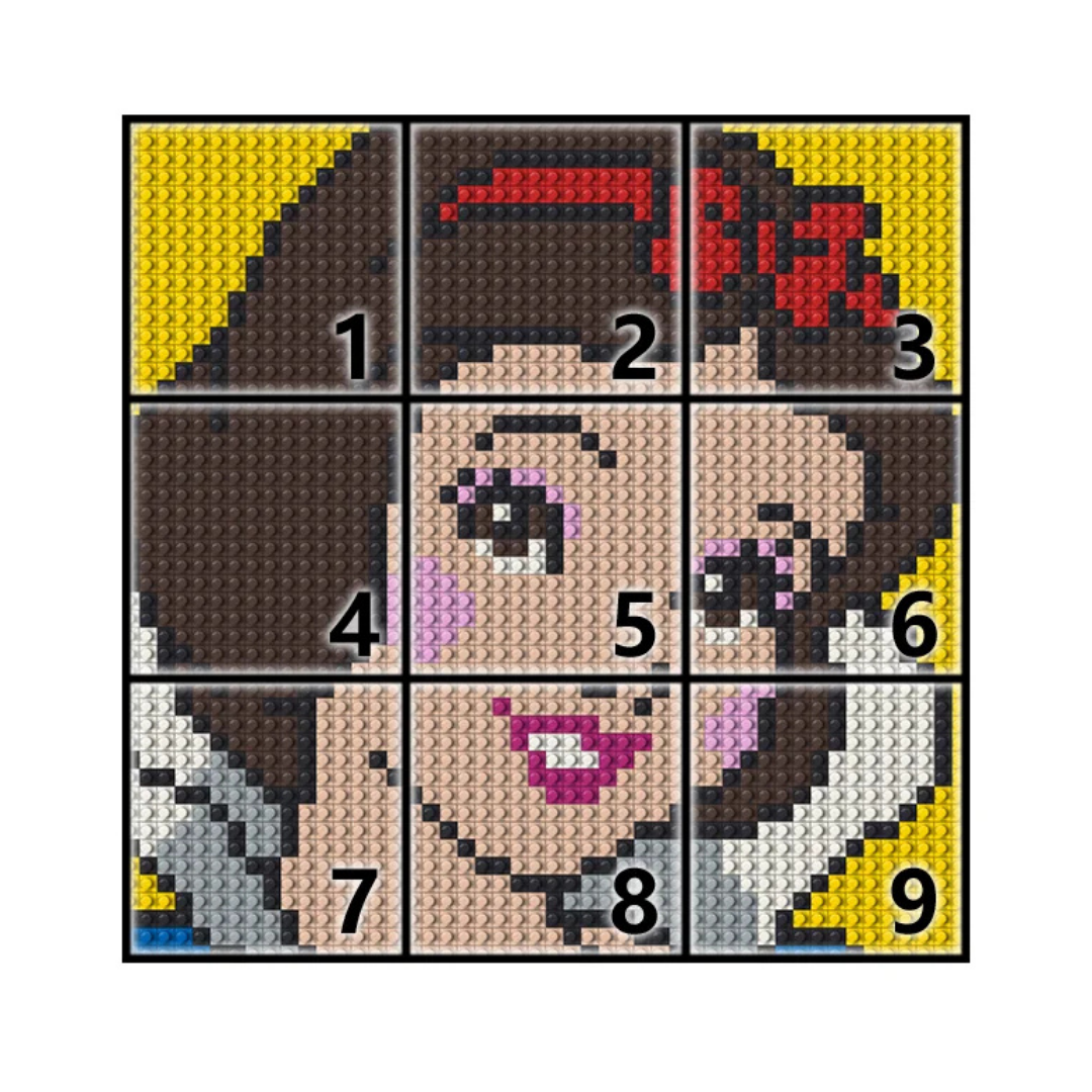 N0048 Snow White Mosaic Wall Art | 2304 PCS