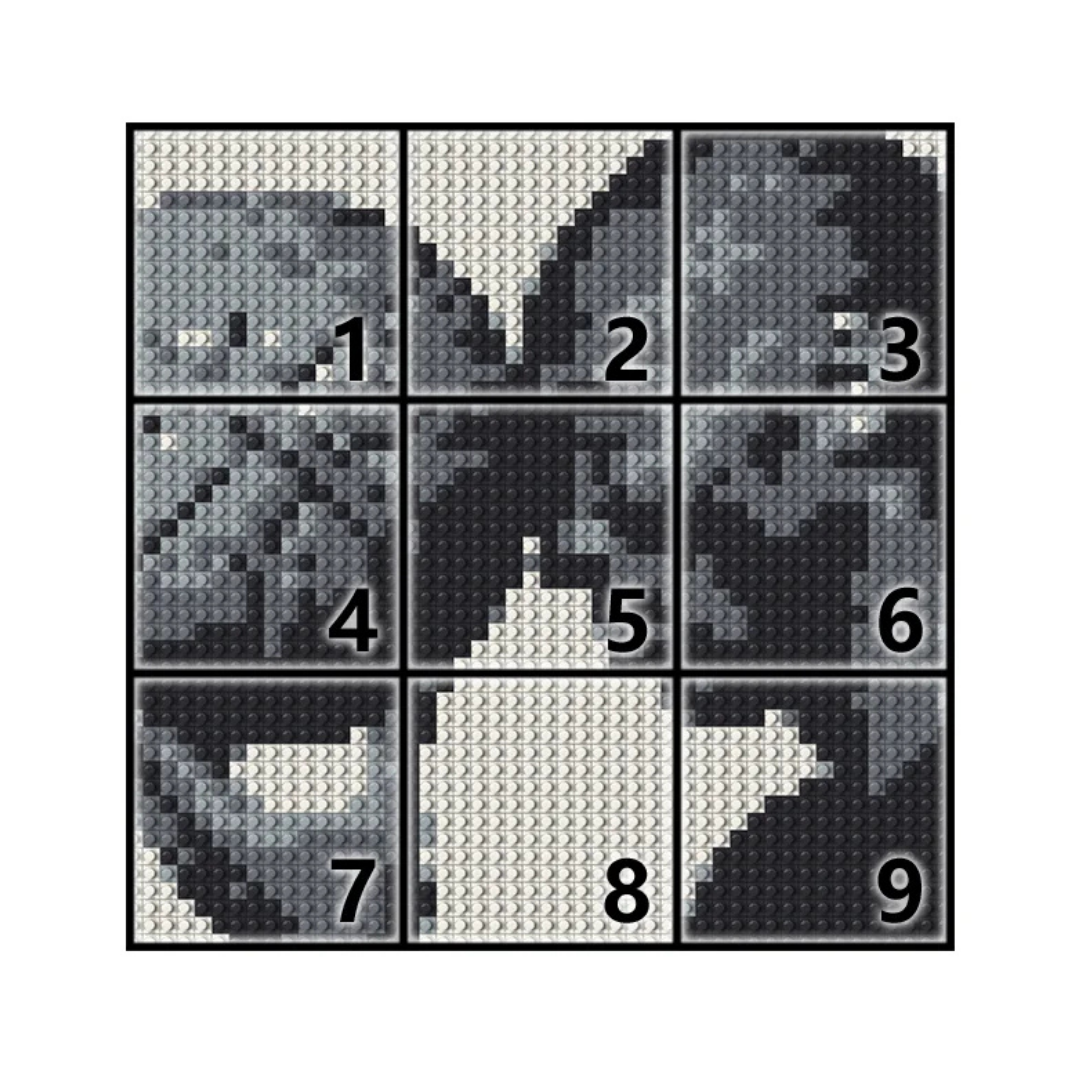 N0187 Kobe Bryant Mosaic Wall Art | 2304 PCS