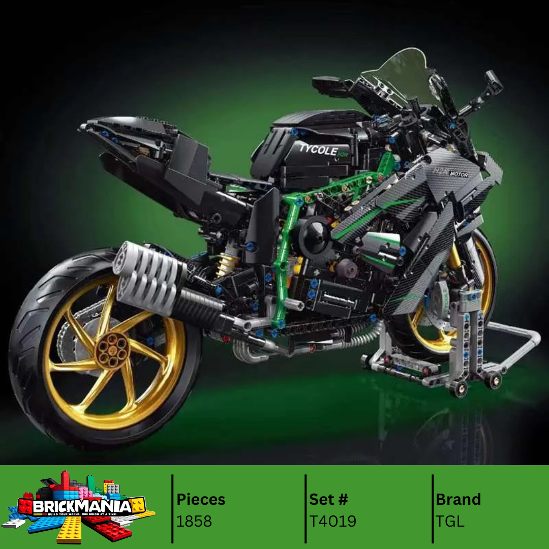 TGL T4019 Kawasaki H2R motor Building Toy Set | 1858 PCS