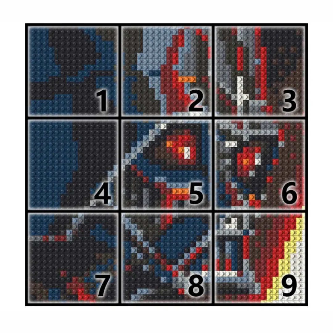 N0103 Darth Vader Mosaic Wall Art | 2304 PCS