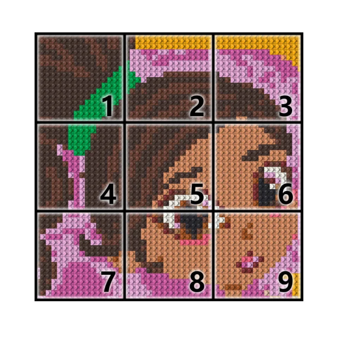 N0128 Encanto Mirabel Mosaic Wall Art | 2304 PCS
