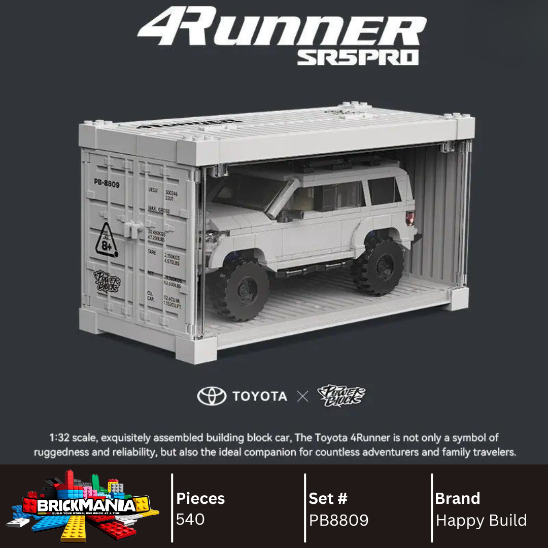 Happy Build PB8809 Toyota 4Runner Building Toy Set | 540 PCS | Buildable Car with Display Container