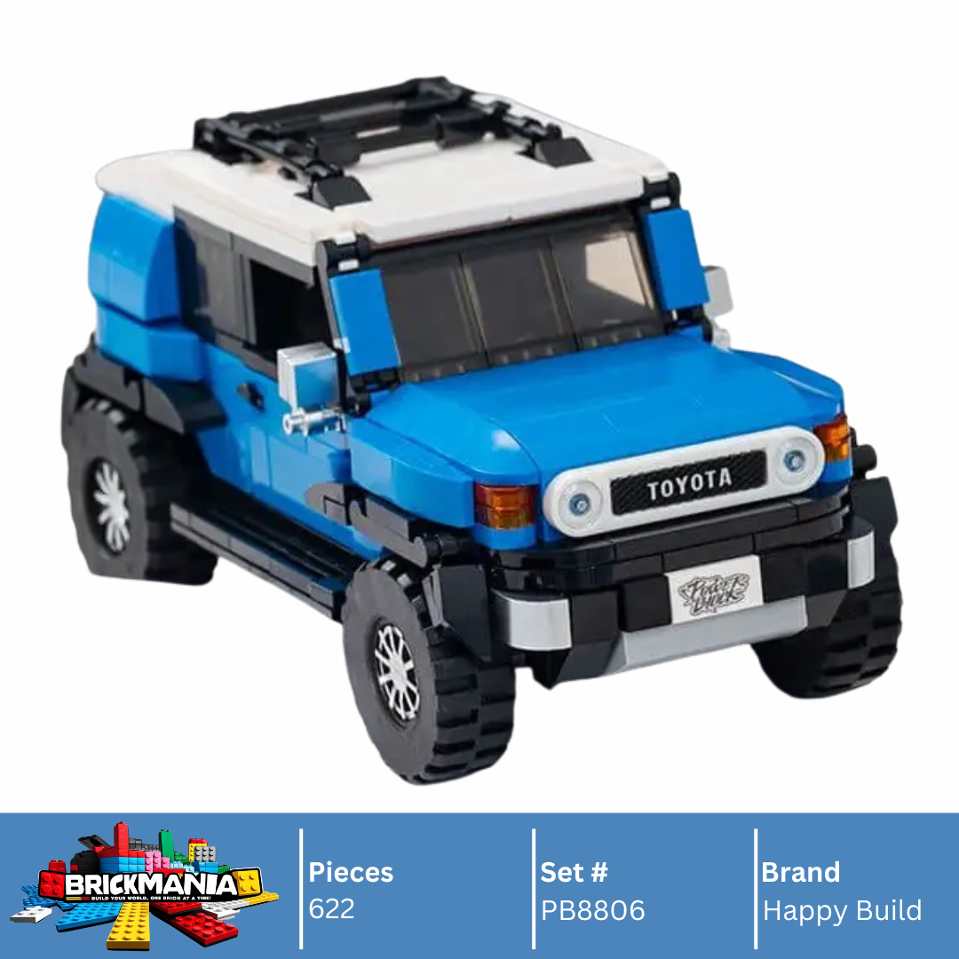 Happy Build PB8806 Toyota™ FJ Cruiser Building Toy Set | 622 PCS | Buildable Car with Display Container