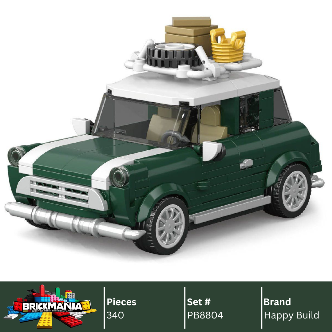 Happy Build PB8804 Mini Camper Building Toy Set | 340 PCS | Buildable Car with Display Container