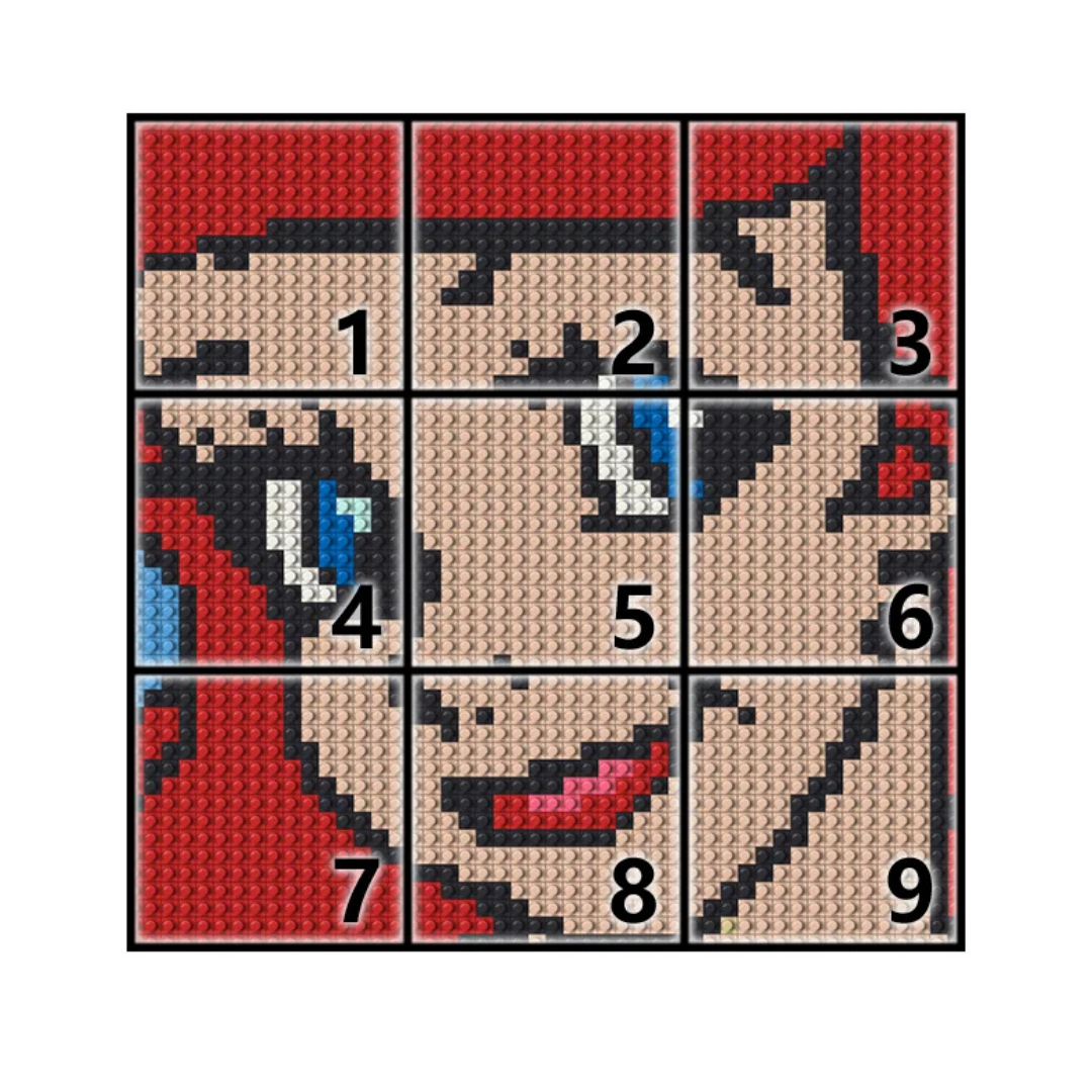 N0051 Ariel Mosaic Wall Art | 2304 PCS
