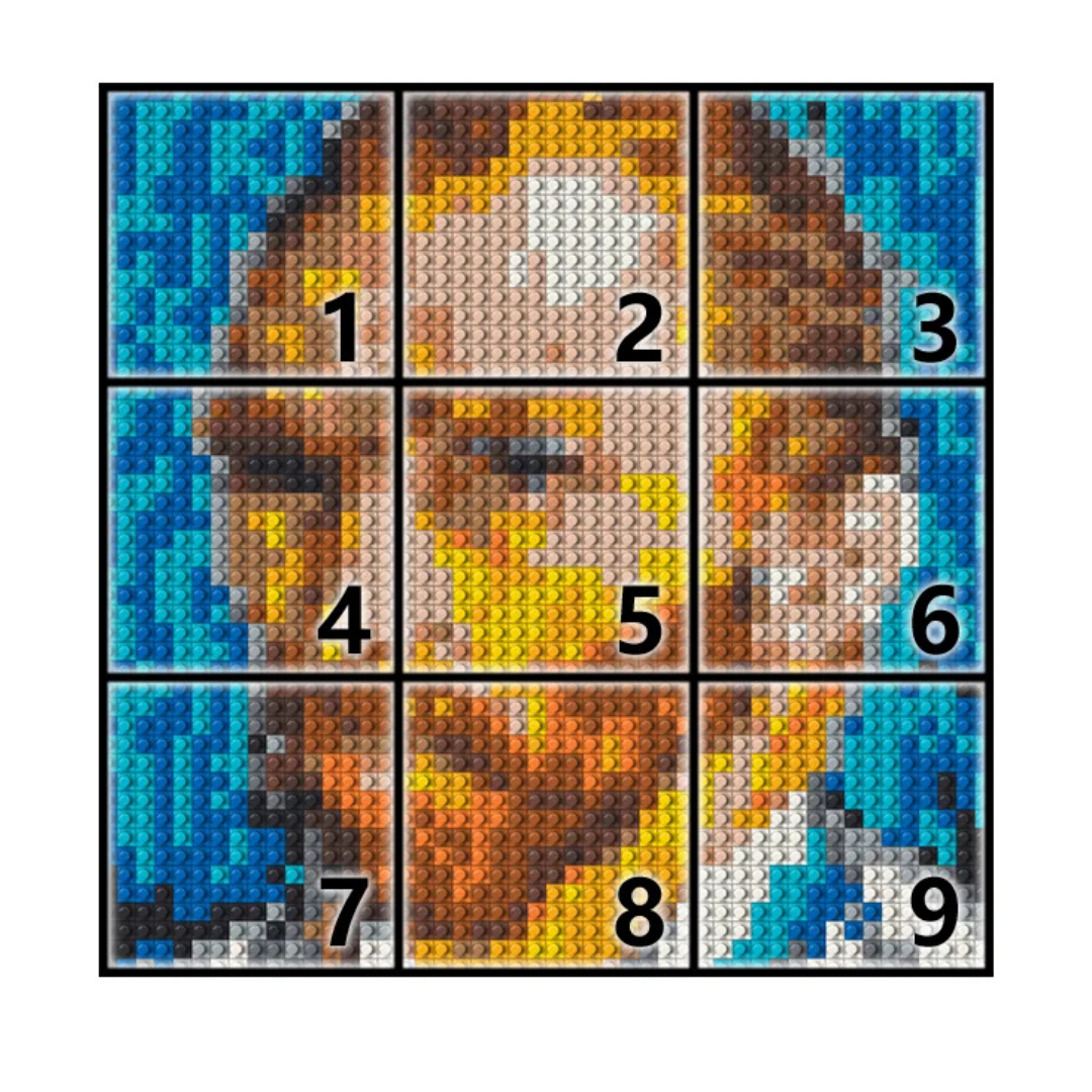 N0196 Van Gogh Mosaic Wall Art | 2304 PCS