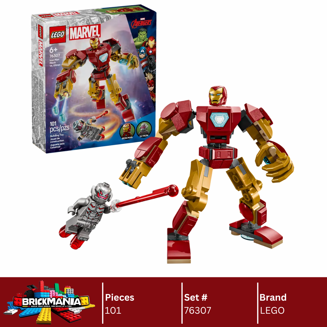 LEGO 76307 Iron Man Mech vs. Ultron | 101 PCS