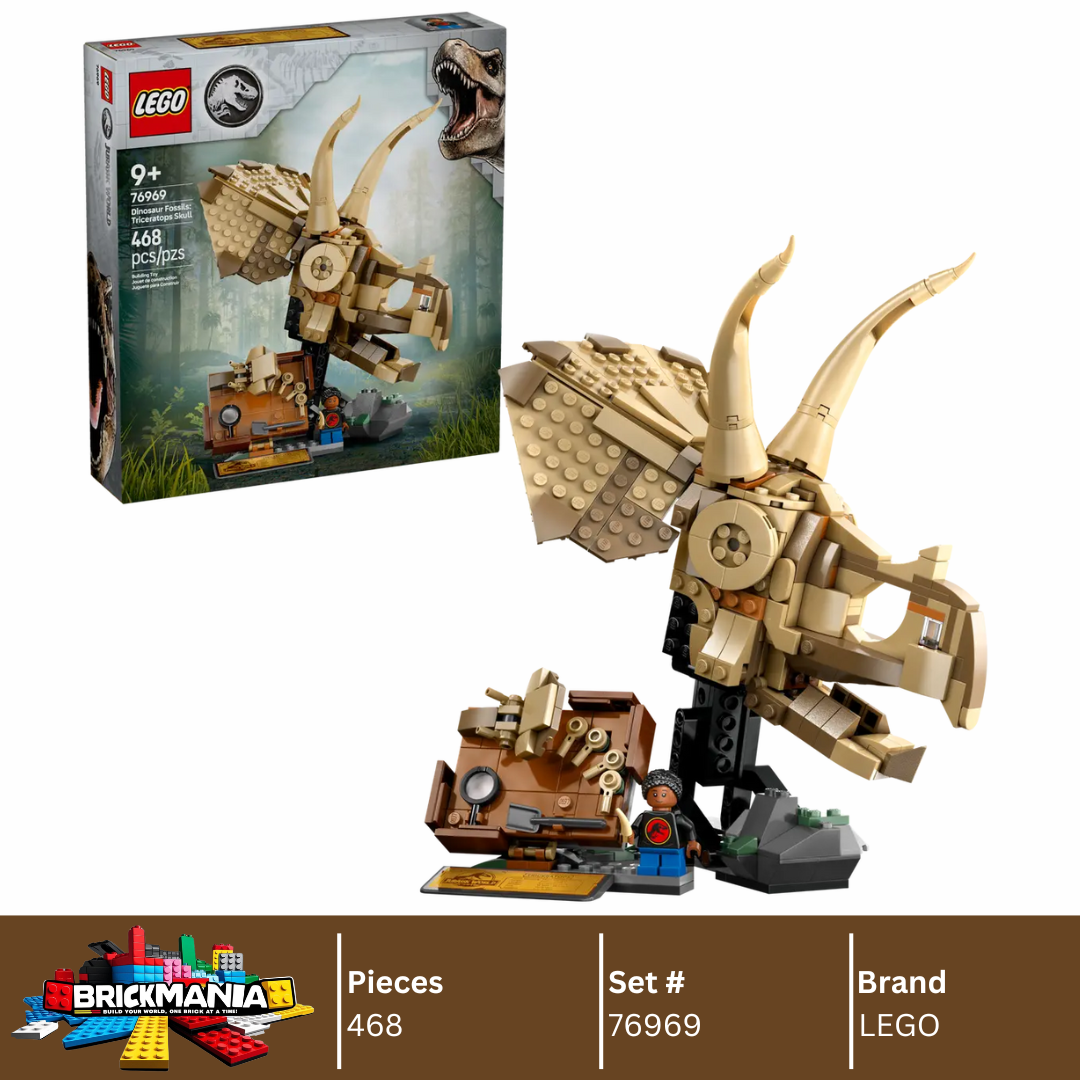 LEGO 76969 Dinosaur Fossils: Triceratops Skull | 468 PCS