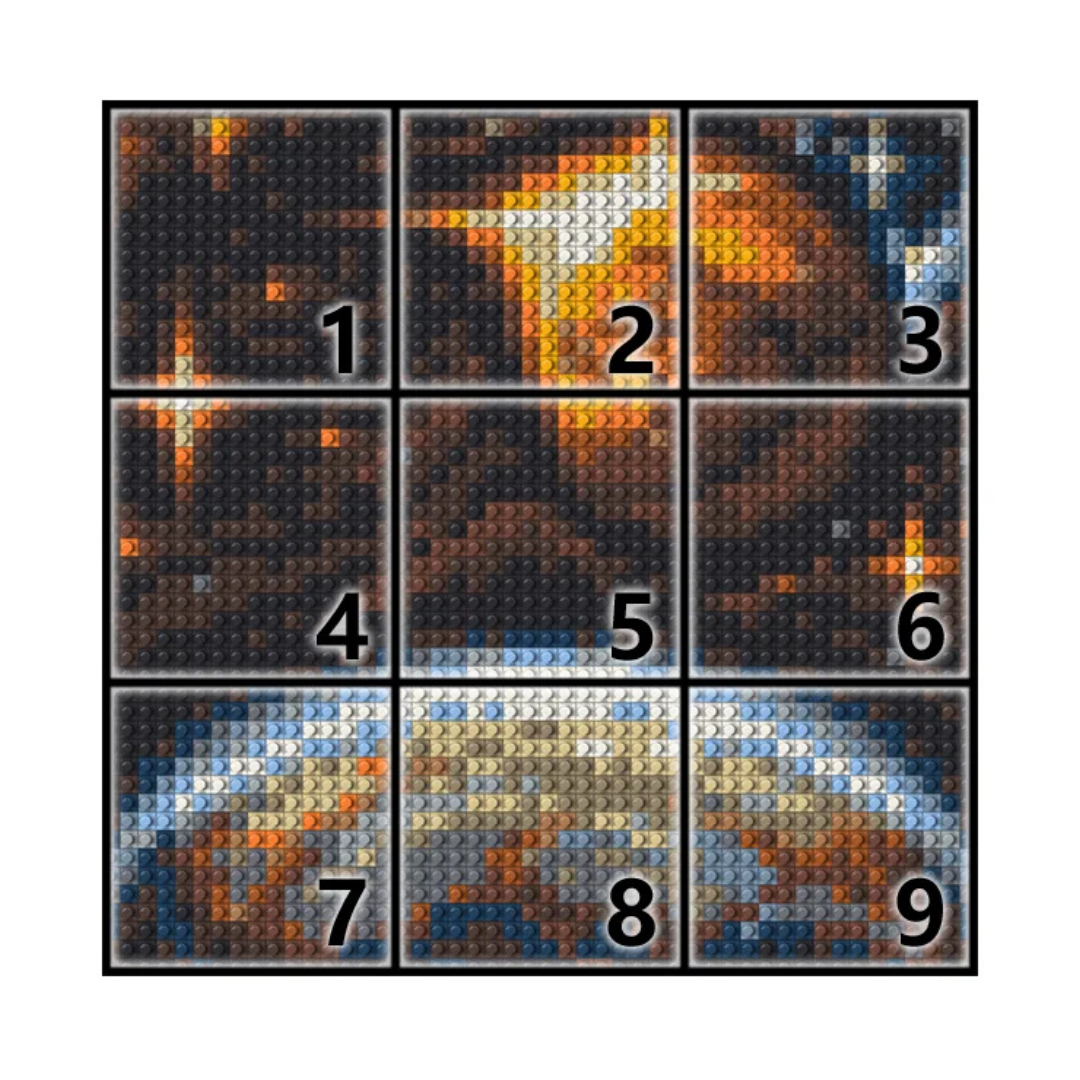 N0245 Space Mosaic Wall Art | 2304 PCS