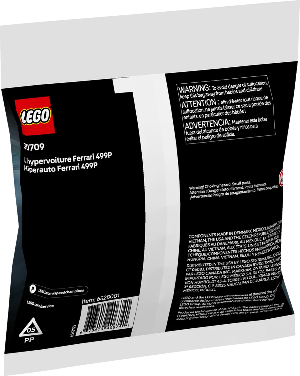 LEGO 30709 Car Ferrari 499P - Hypercar | 62 PCS