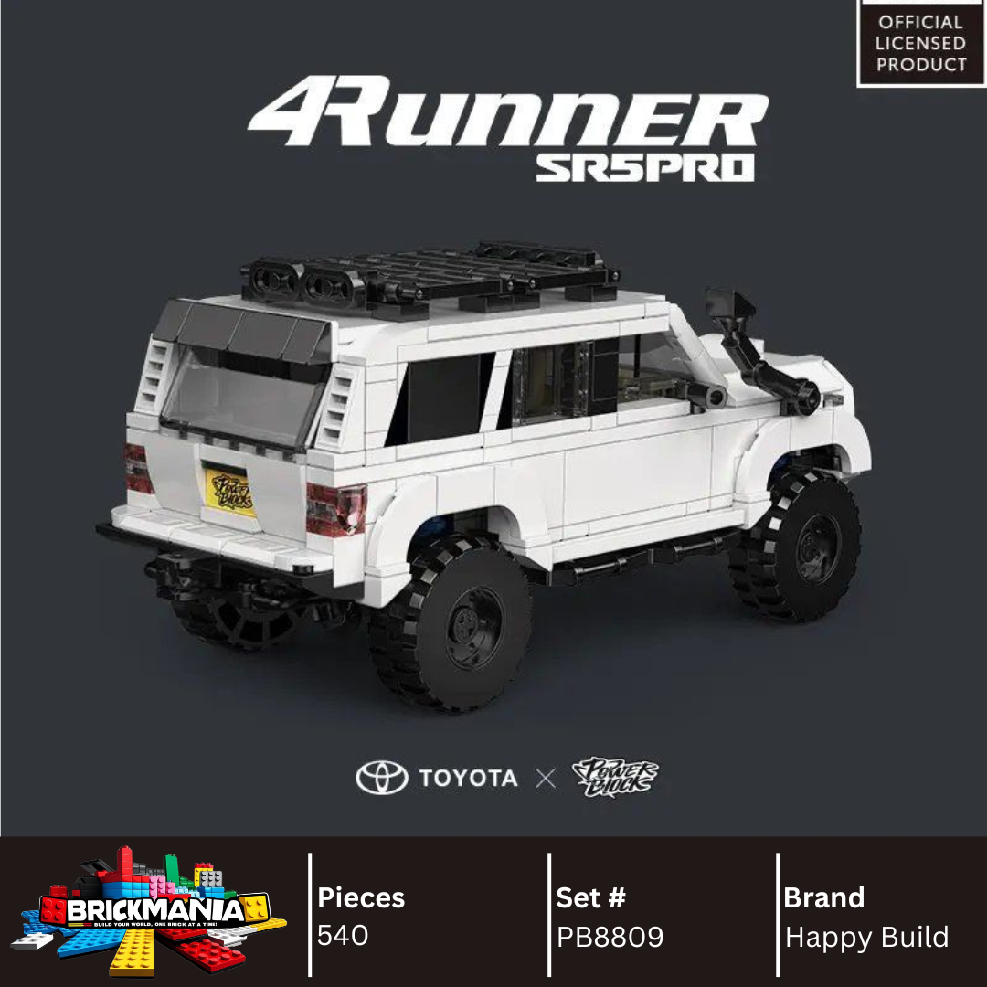 Happy Build PB8809 Toyota 4Runner Building Toy Set | 540 PCS | Buildable Car with Display Container