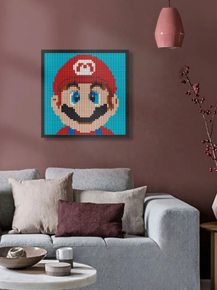 N0169 Mario Mosaic Wall Art | 2304 PCS