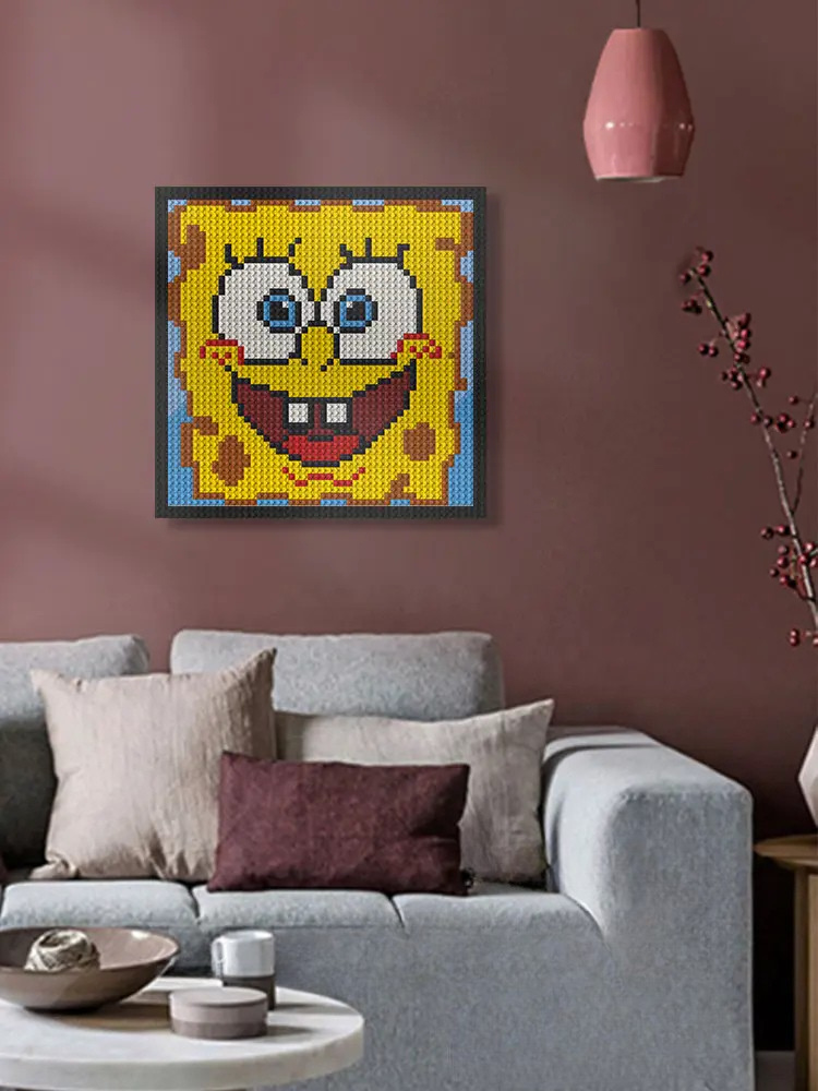 N0046 SpongeBob Mosaic Wall Art | 2304 PCS