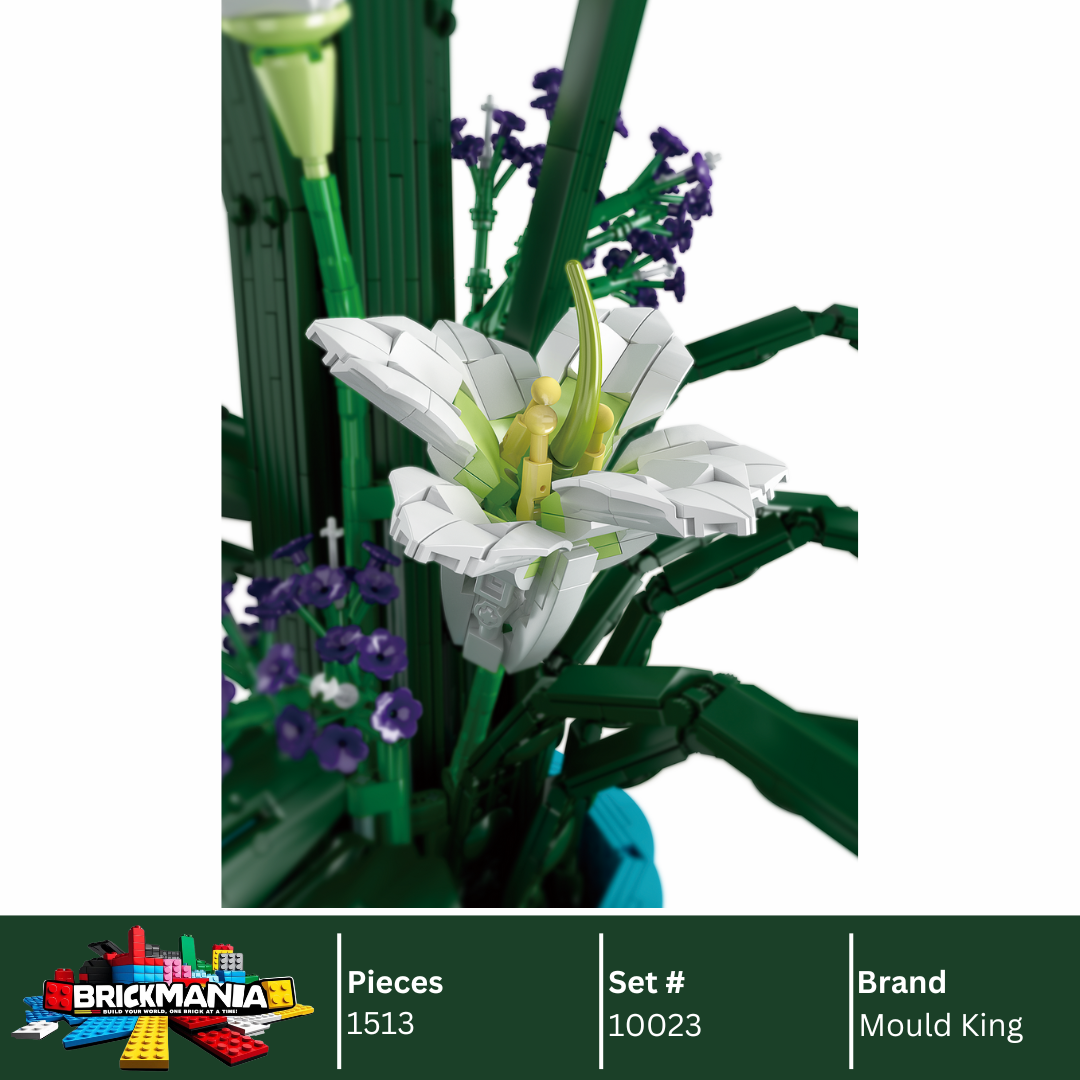 Mould King 10023 Fairy Lily Bouquet Building Toy Set | 1513 PCS