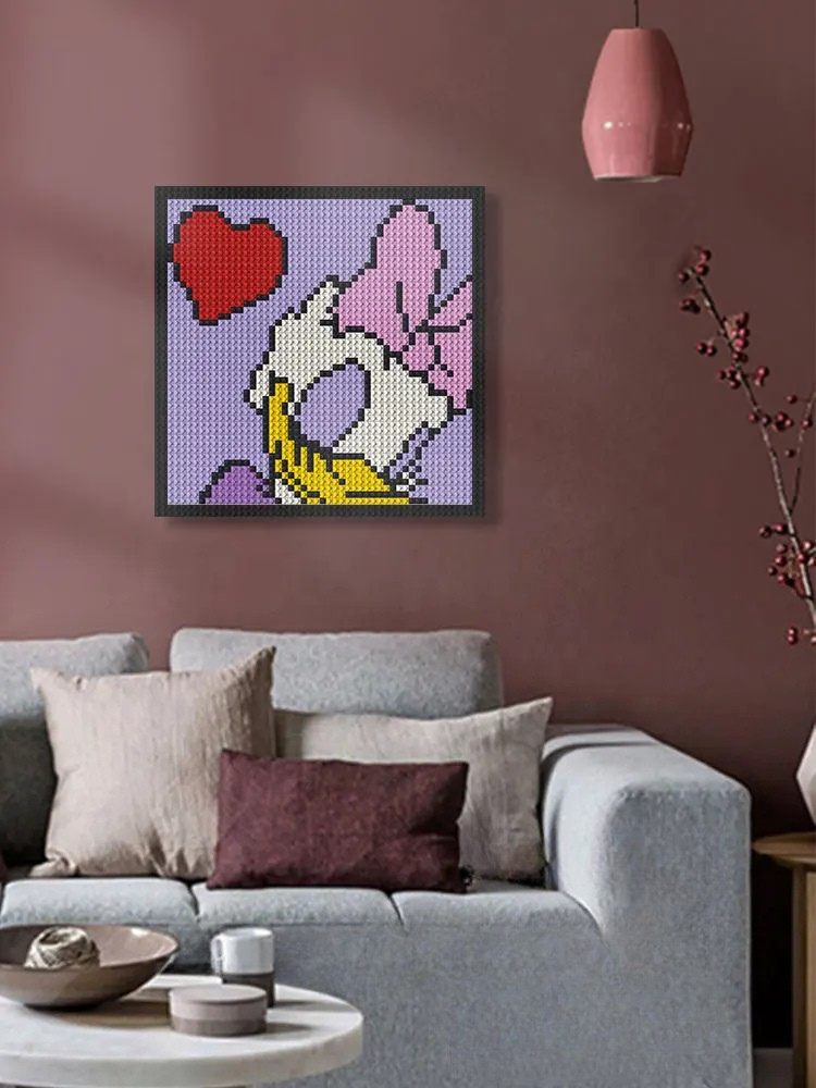 N0204 Daisy Duck Mosaic Wall Art | 2304 PCS